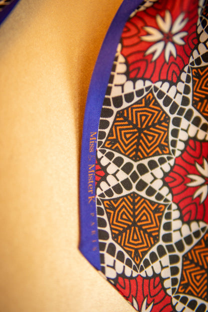 Twilly en soie naturelle — Le chant des fleurs du Sahel
